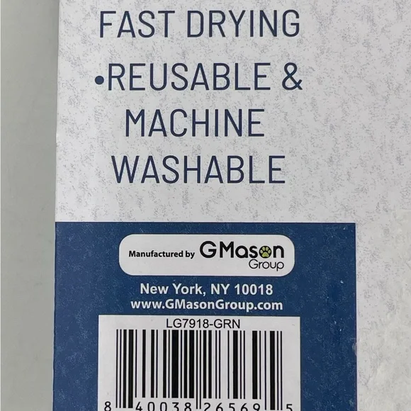 Life is Good‎ Dog Drying Towel Bath 44” X 27.5” Microfiber Ultra Absorbent Green - Picture 5 of 6